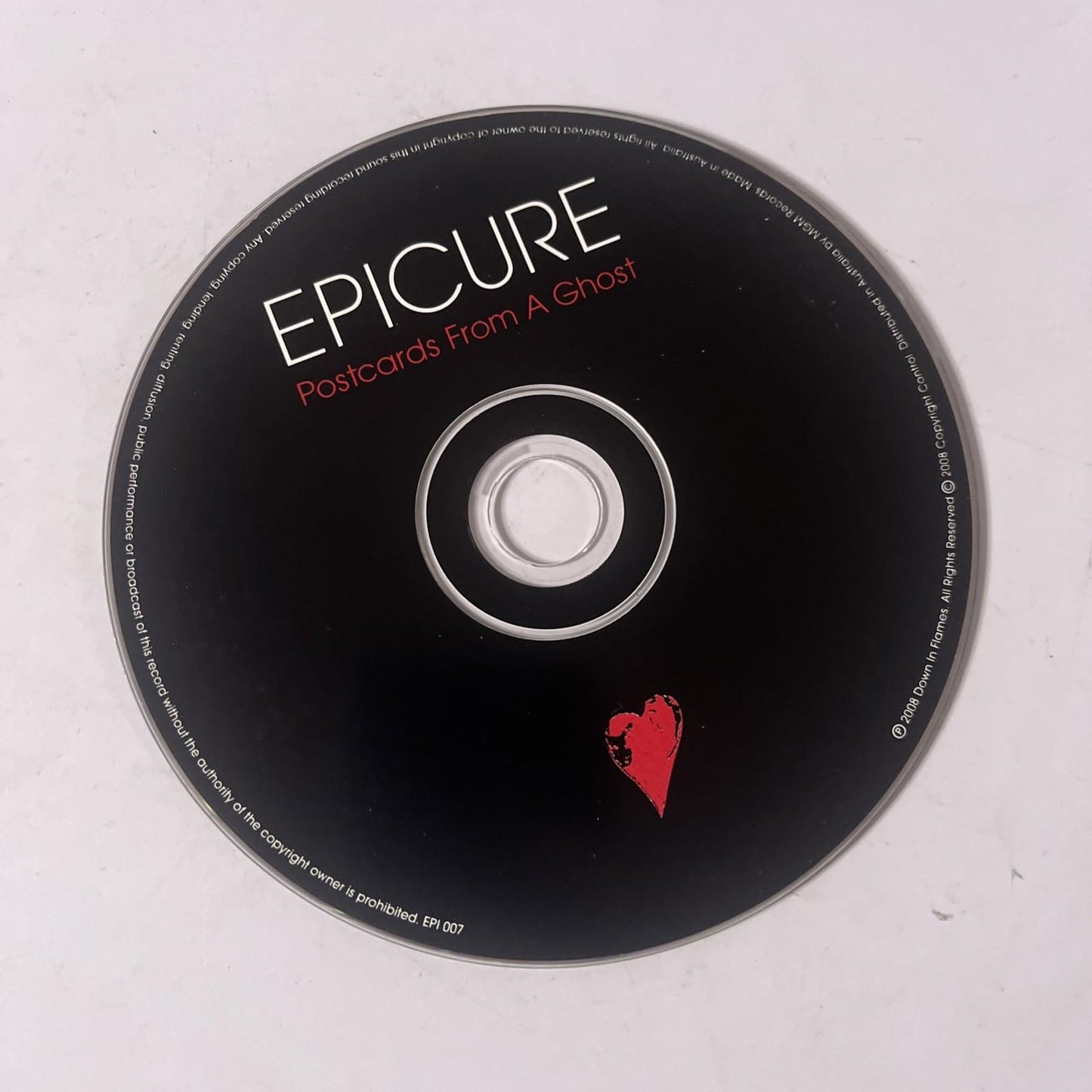 Epicure – Postcards From A Ghost (CD, 2008) Australia Digipak EPI 007