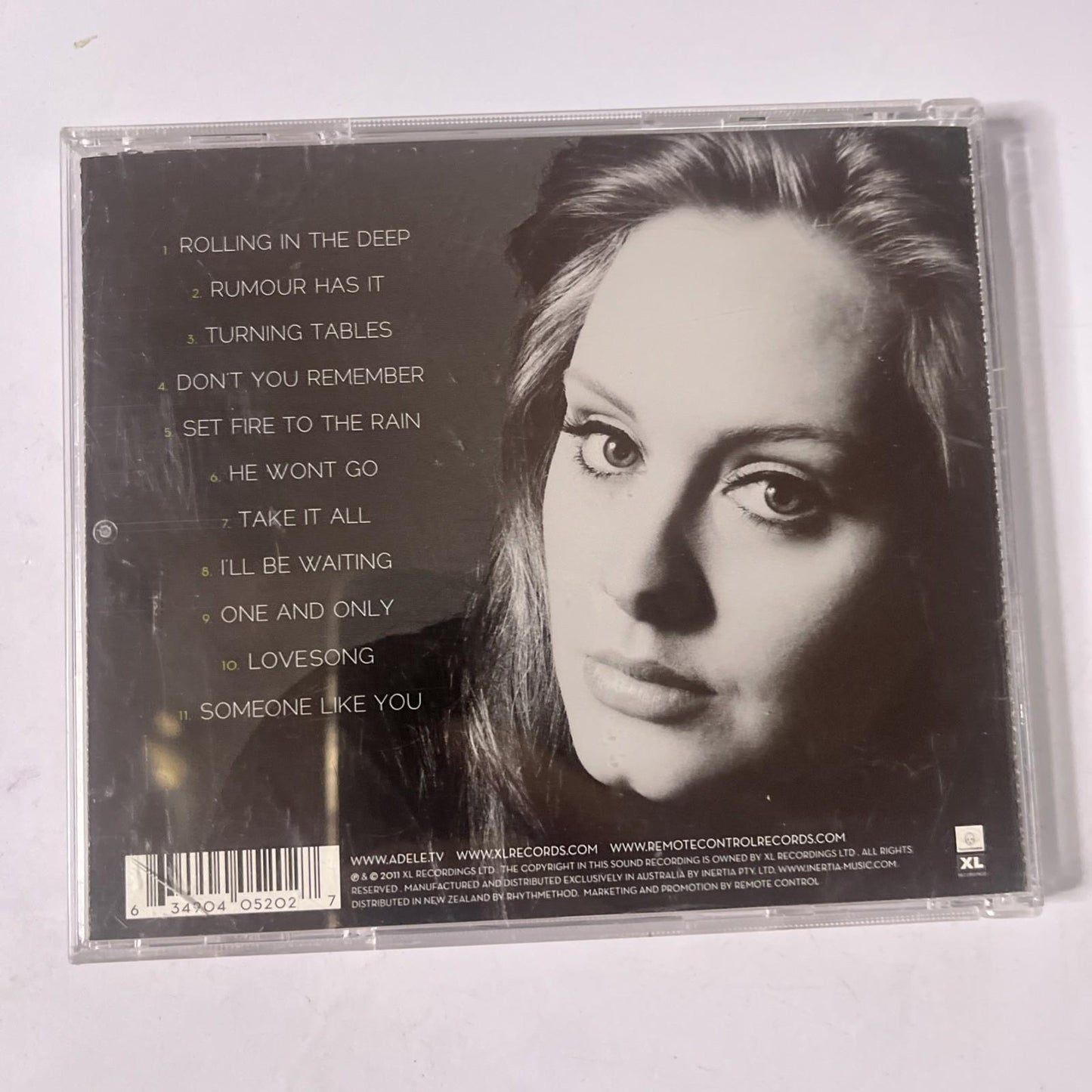Adele – 21 (CD, 2011) Australia  XLCD 520