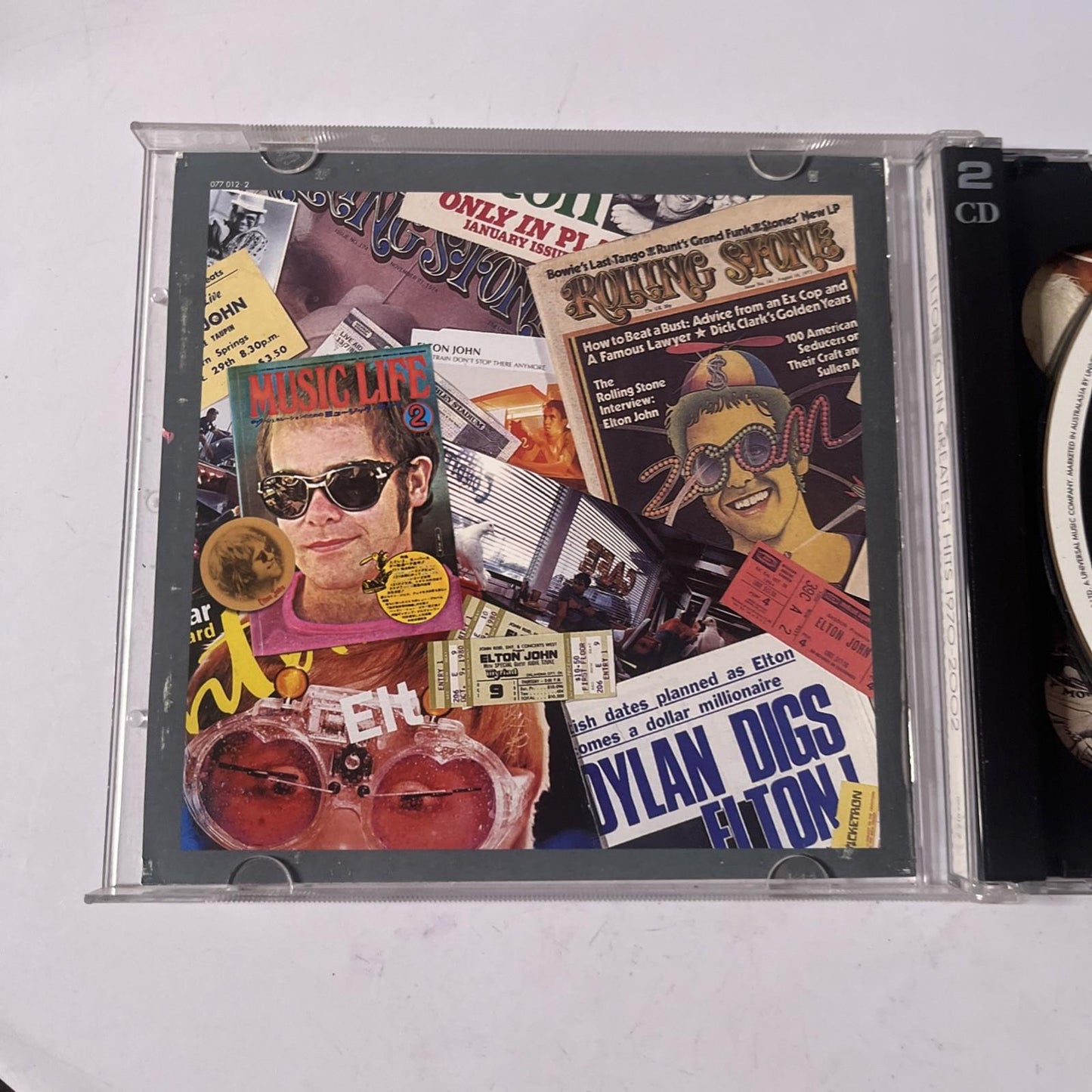 Elton John – Greatest Hits 1970-2002 (CD, 2003) Australasia 2-Discs 077 012-2