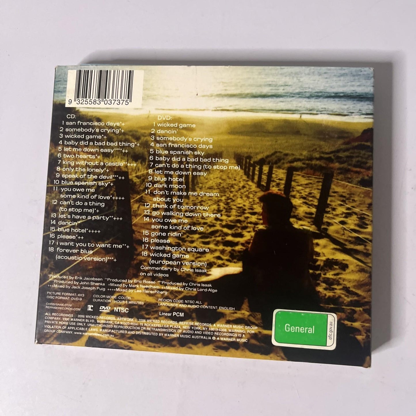 Chris Isaak – Best Of Chris Isaak (CD + DVD, 2006) HDCD Digipak 9362499812