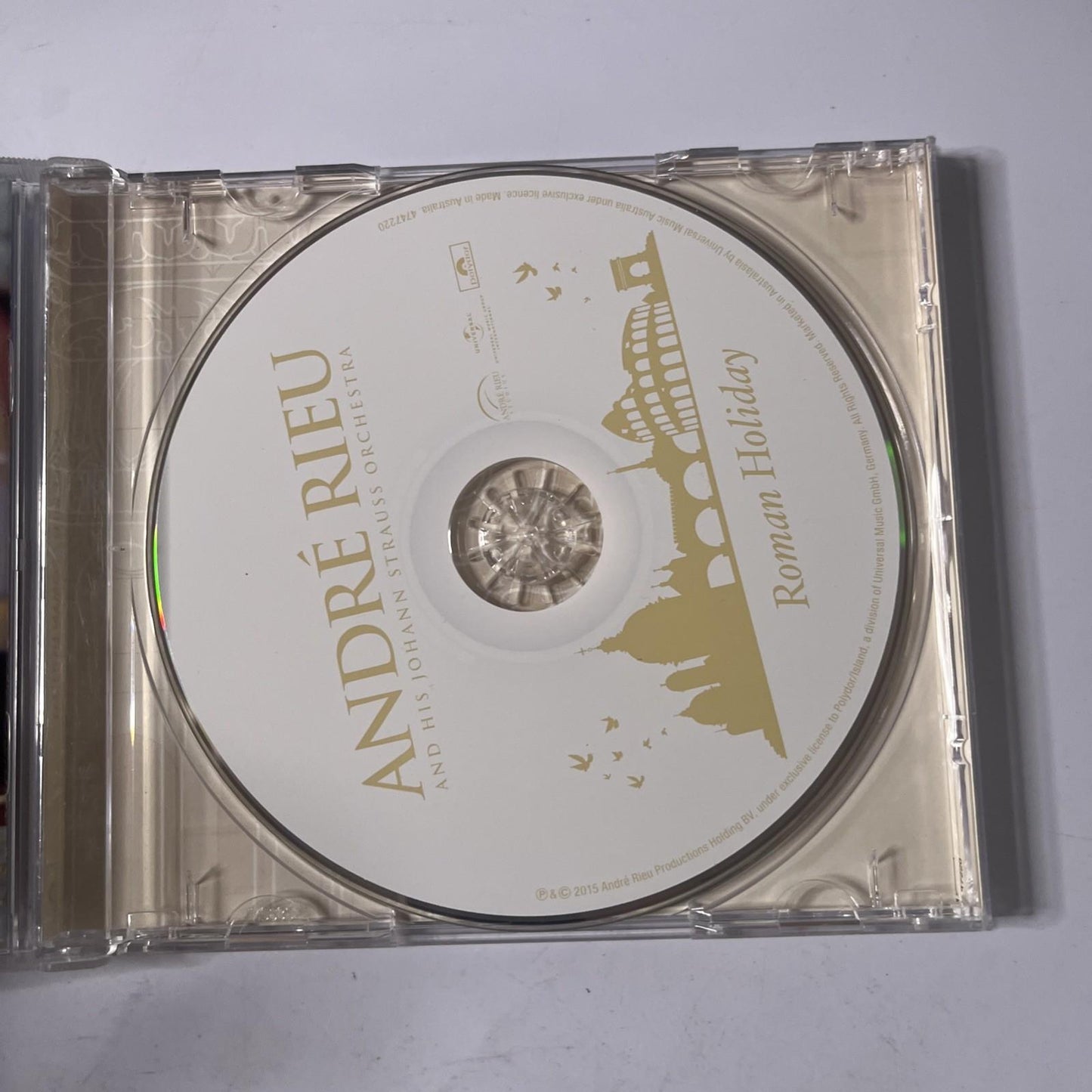 André Rieu, Johann Strauß Orchestra – Roman Holiday (CD, 2015) Australia 4747220