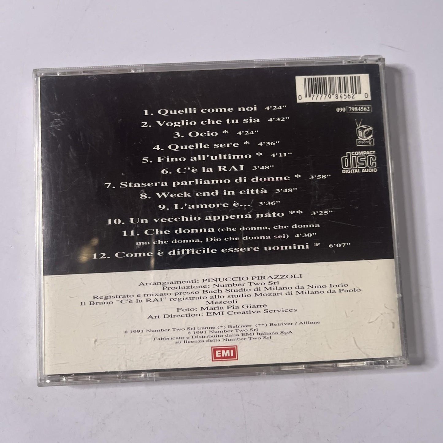 Toto Cutugno – Non È Facile Essere Uomini (CD, 1992) Italy 090 - 7984562