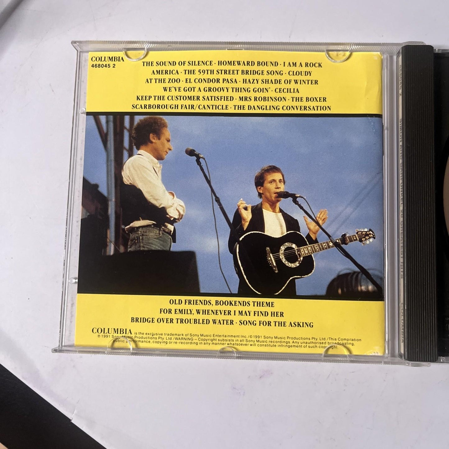 Simon & Garfunkel – 20 Greatest Hits (CD, 1991) Australia 468045 2