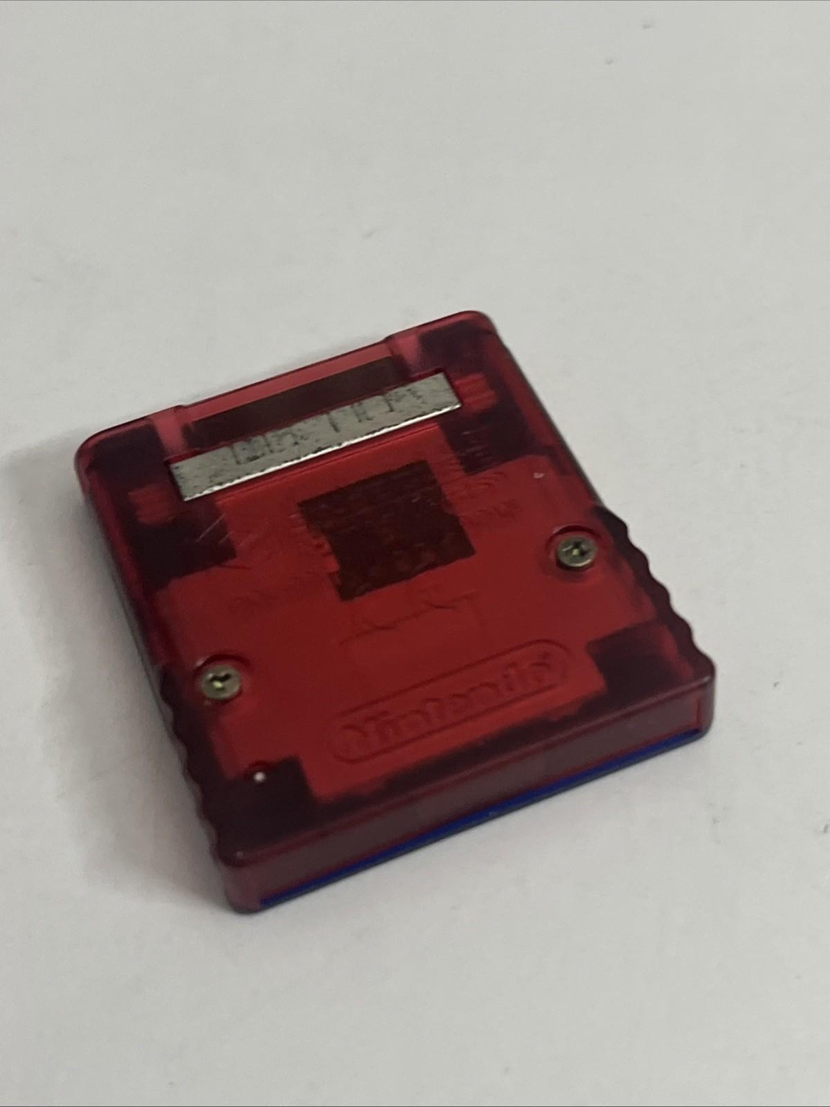 Official Nintendo Pokemon Blue Red GameCube Memory Card DOL-008 Made In Japan