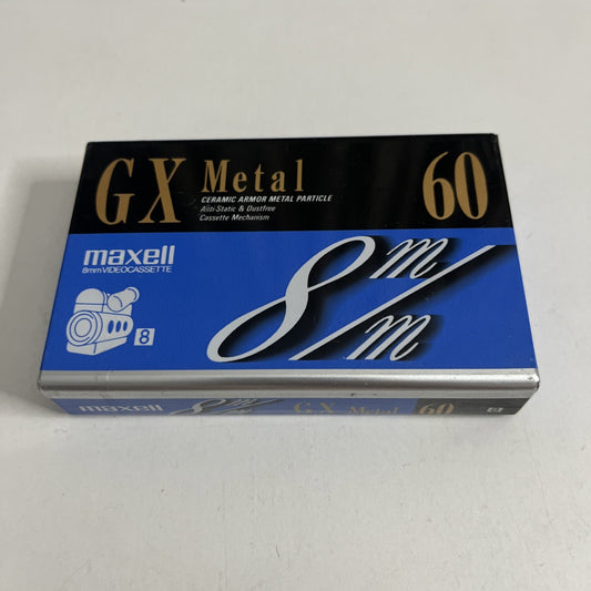 Maxell 8mm Video Cassette 60 min P6-60 GXM8 Made In Japan NEW Sealed