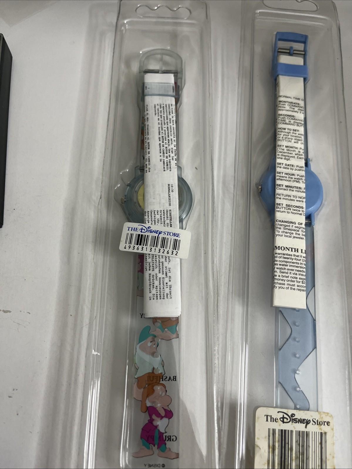 3x Disney Buzz Lightyear / Aladdin/  Snow White Kids Digital Wrist Watches  NEW
