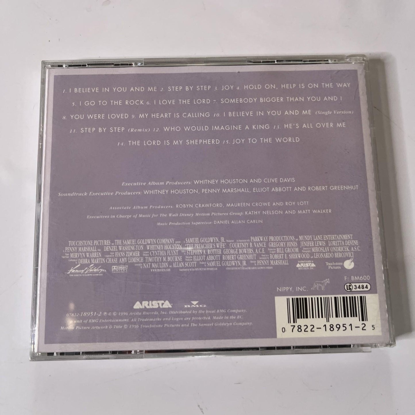 Whitney Houston – The Preacher's Wife (Original Soundtrack Album) (CD, 1996)