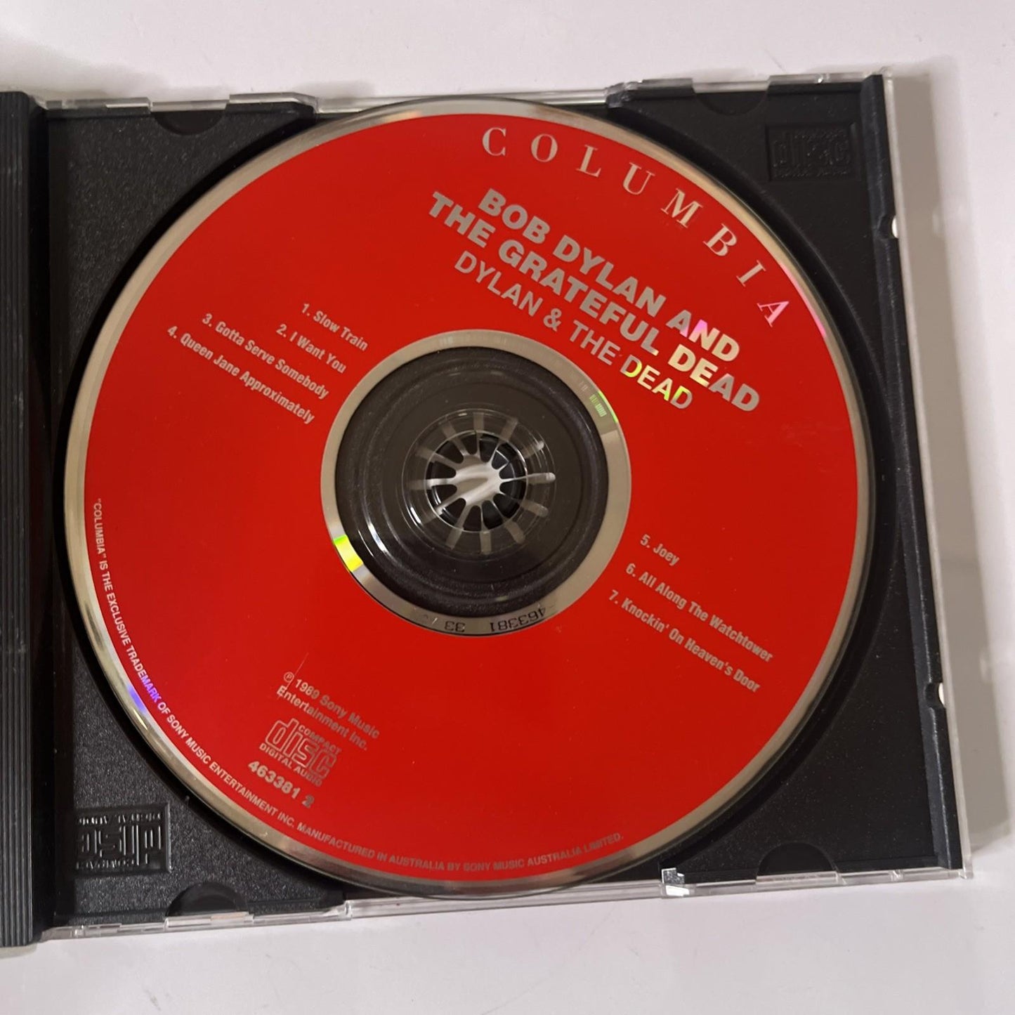 Bob Dylan, The Grateful Dead – Dylan & The Dead (CD, 1989) Australia 463381 2