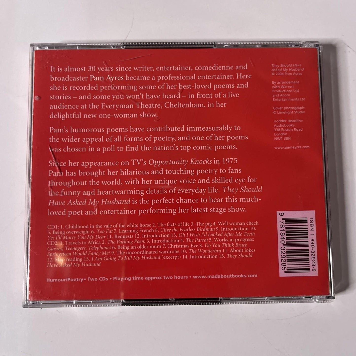 Pam Ayres – They Should Have Asked My Husband. (CD, 2004, 2-Disc) UK