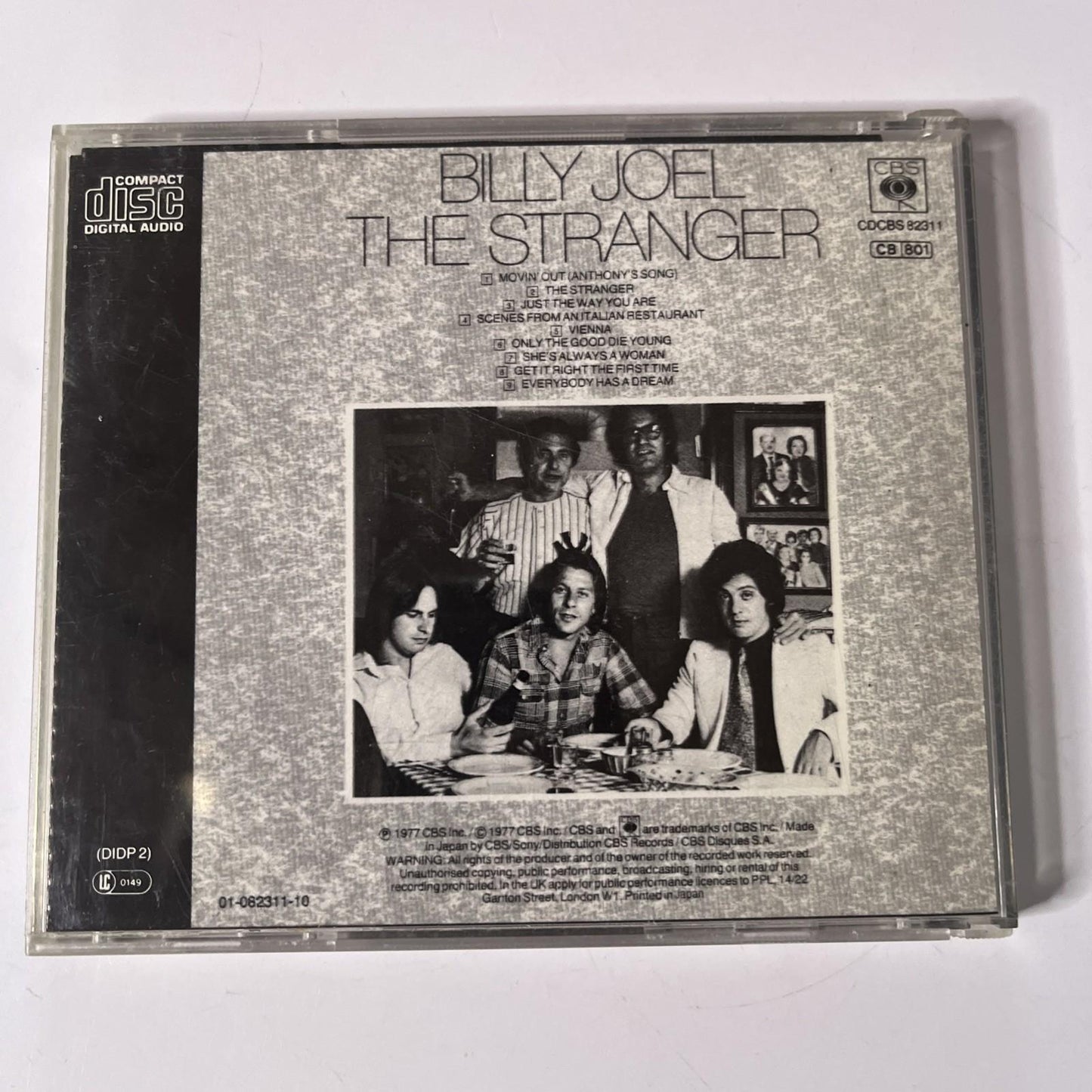 Billy Joel – The Stranger (CD) Australia CDCBS 82311