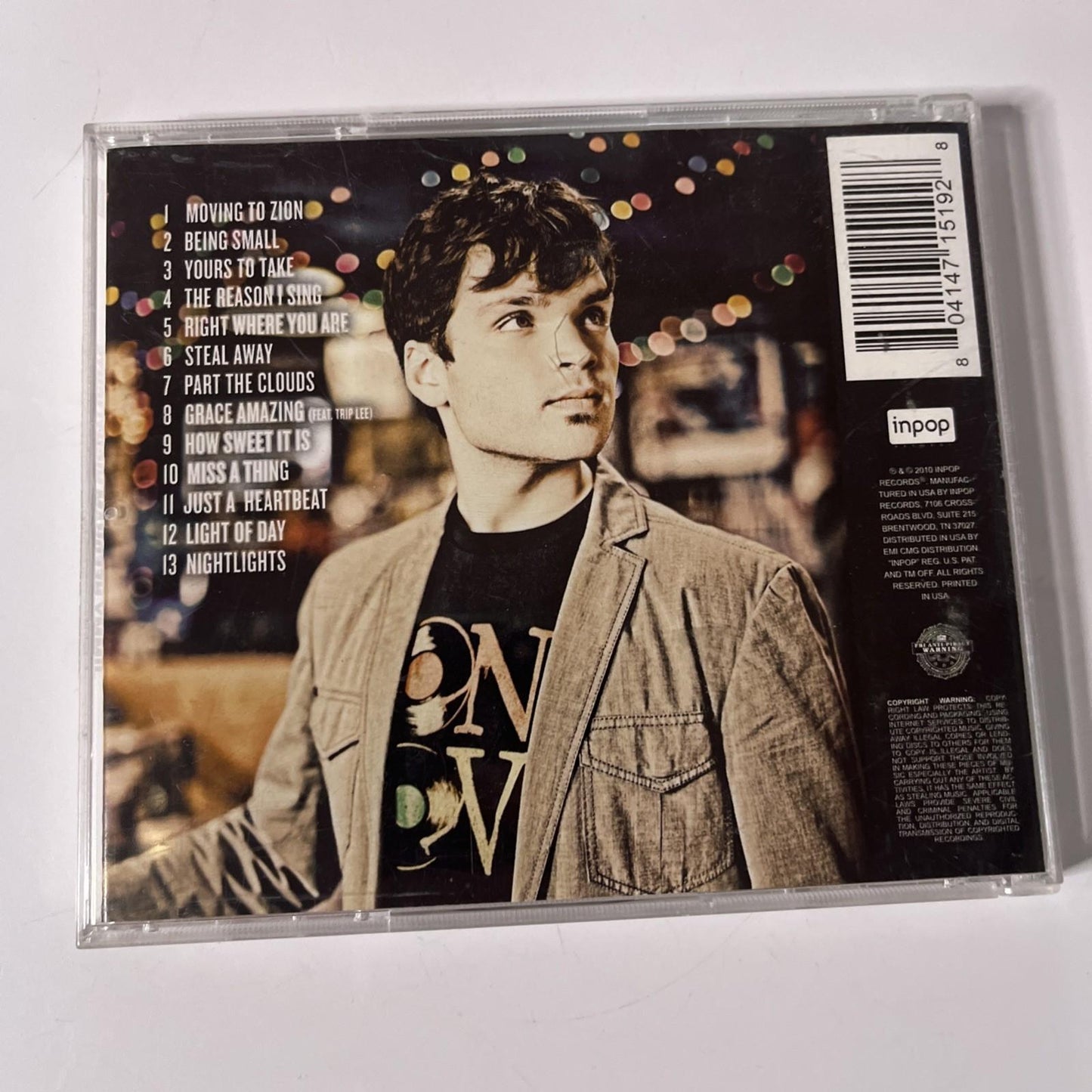 Jimmy Needham – Night Lights (CD, 2010) Australia POD1519