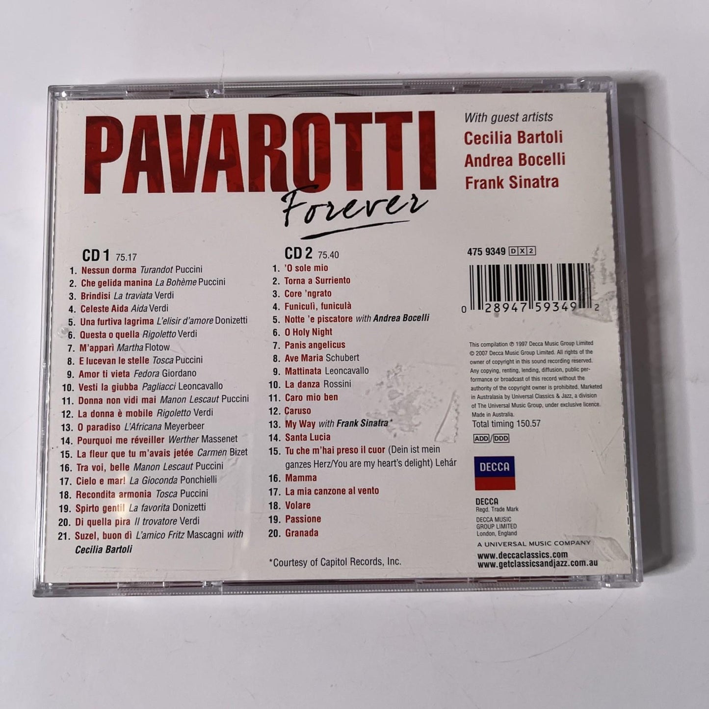 Luciano Pavarotti – Pavarotti Forever (CD, 2007, 2-Disc)