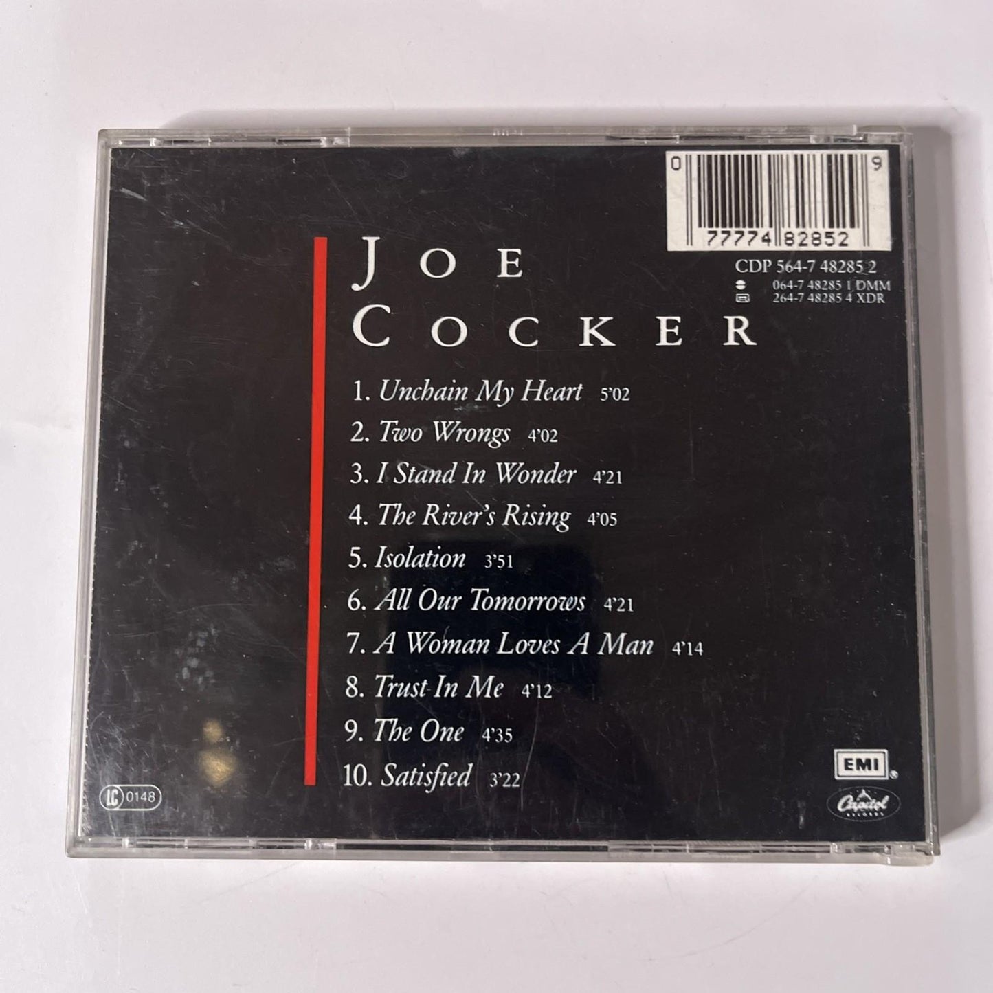 Joe Cocker – Unchain My Heart (CD, 1987) Europe CDP 564-7 48285 2