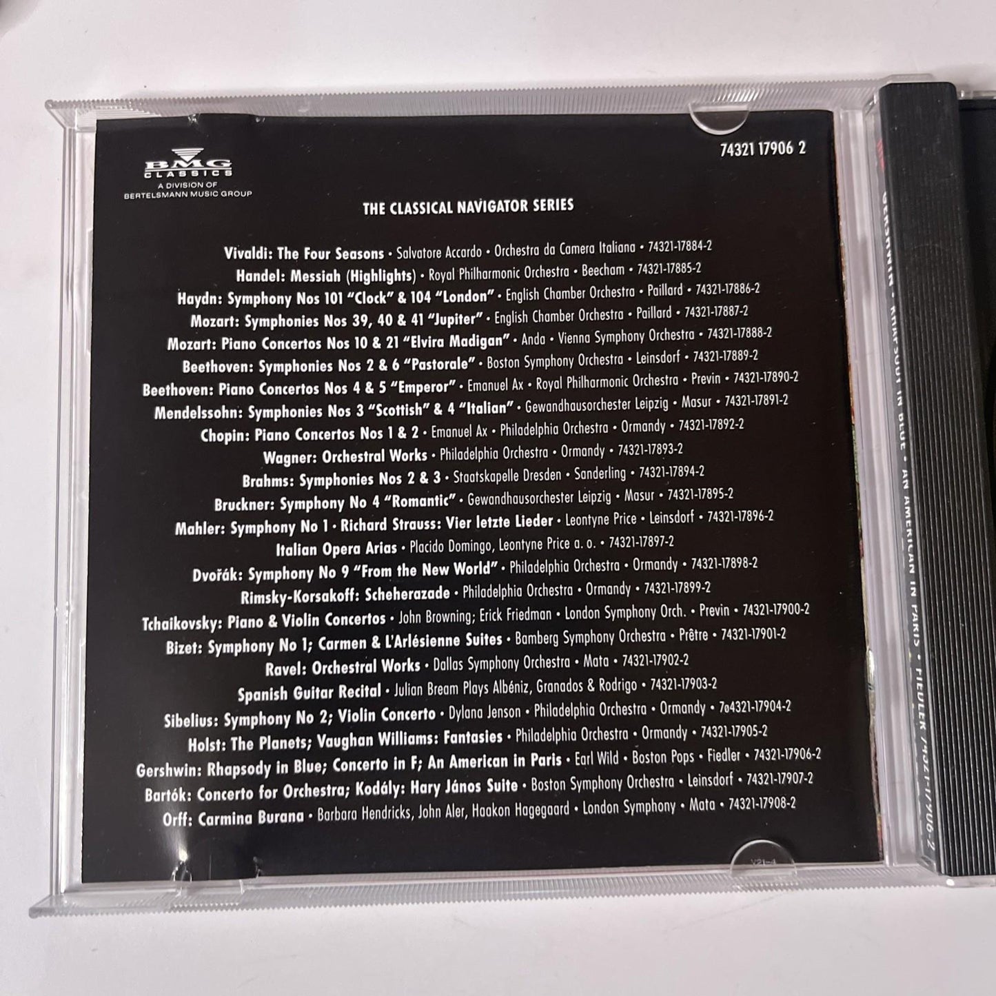 George Gershwin – Rhapsody In Blue & Other Orchestral Works (CD, 1994)