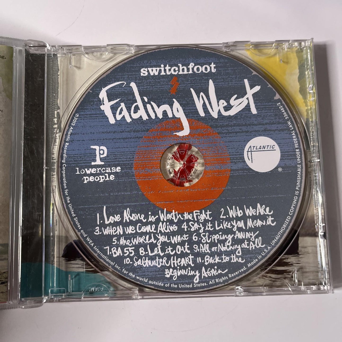 Switchfoot – Fading West (CD, 2014) US 536462-2