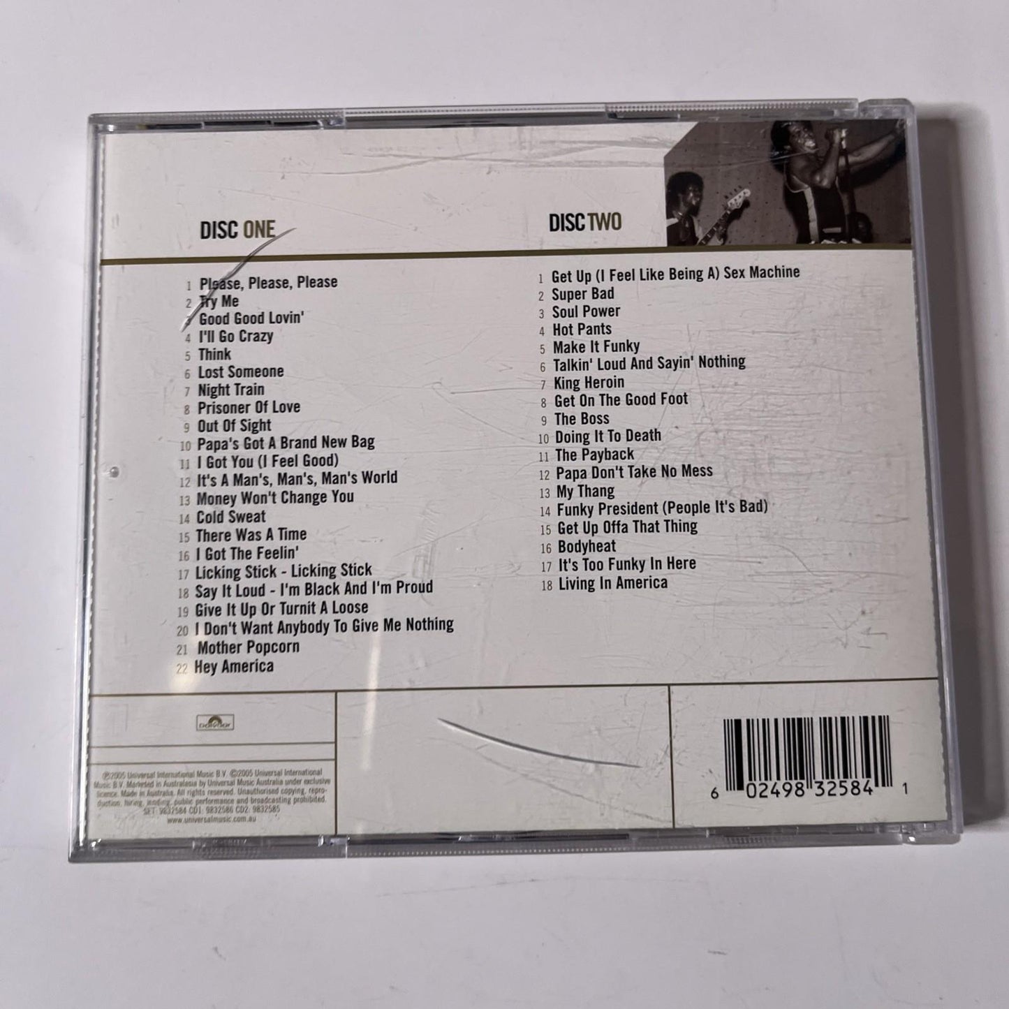 James Brown – Gold (CD, 2005, 2-Disc) Australia 0602498325841