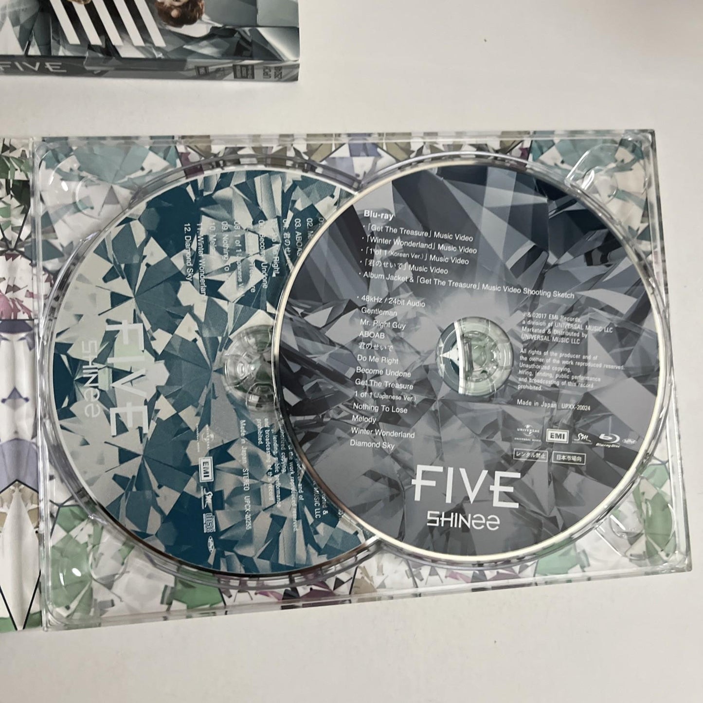 SHINee – Five (CD + Blu-ray, 2017, 2-Disc) Japan Obi UPCH-29248