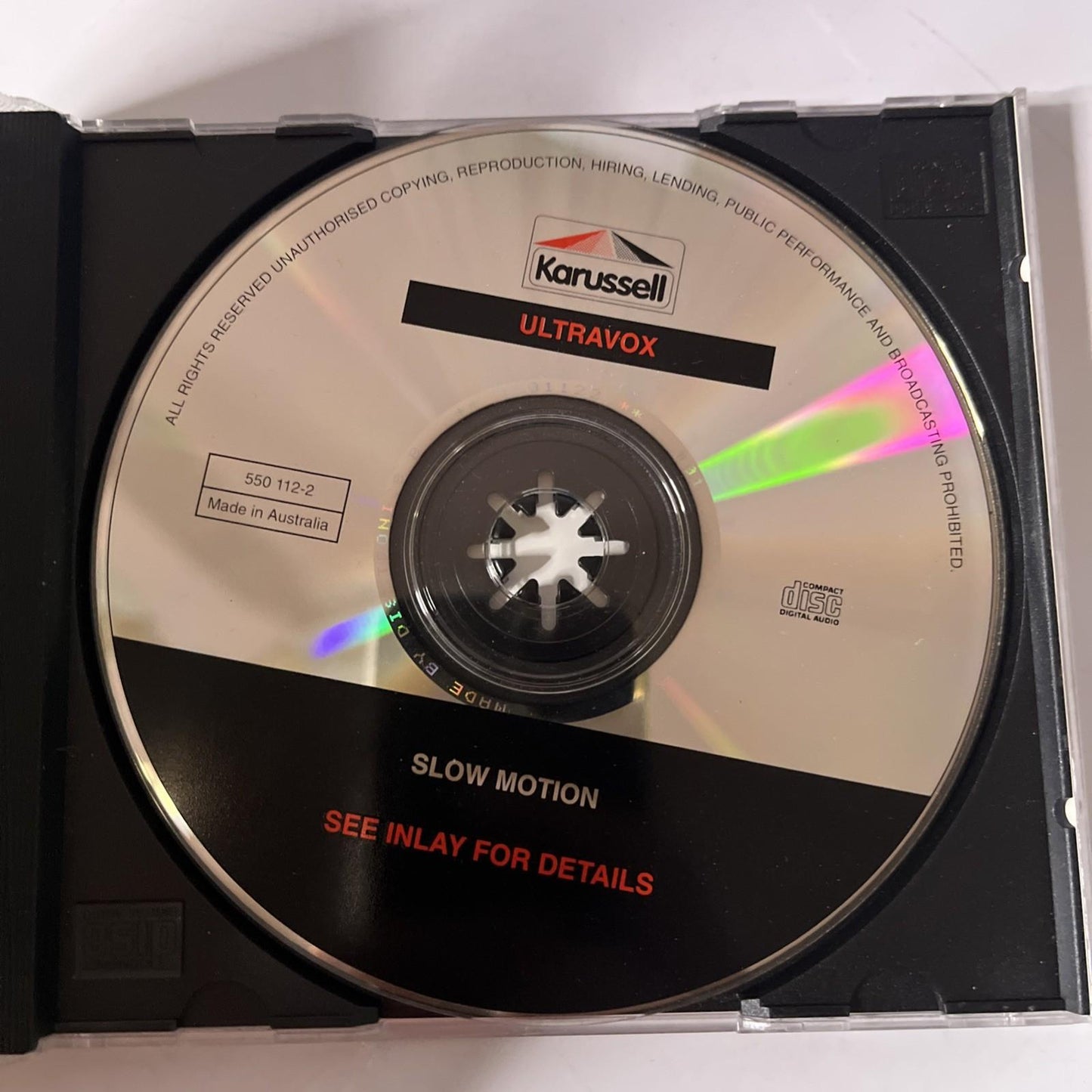 Ultravox – Slow Motion (CD, 1993) Europe 550 112-2