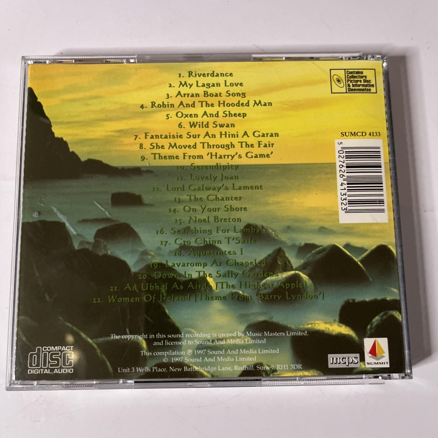 Various – The Celtic Harp - 22 Haunting Celtic Themes (CD, 1997) UK SUMCD 4133