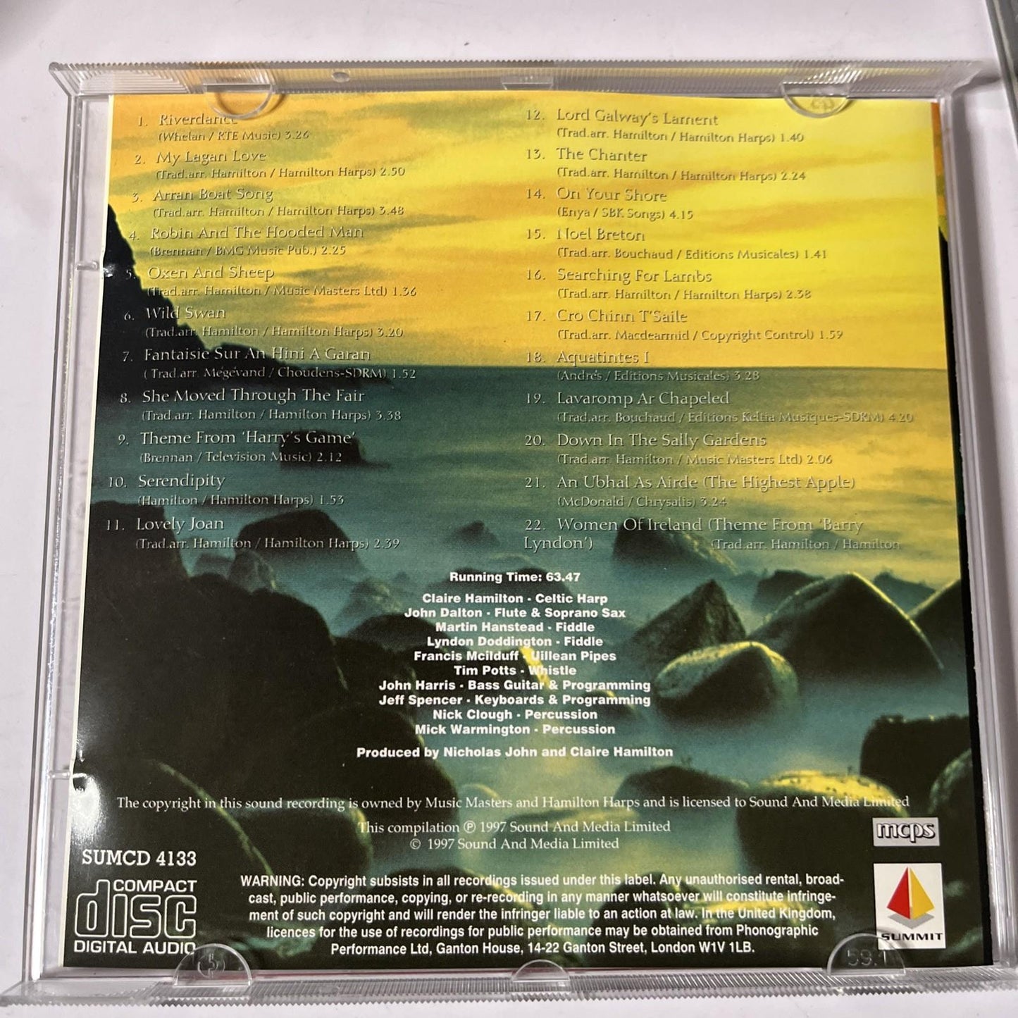Various – The Celtic Harp - 22 Haunting Celtic Themes (CD, 1997) UK SUMCD 4133