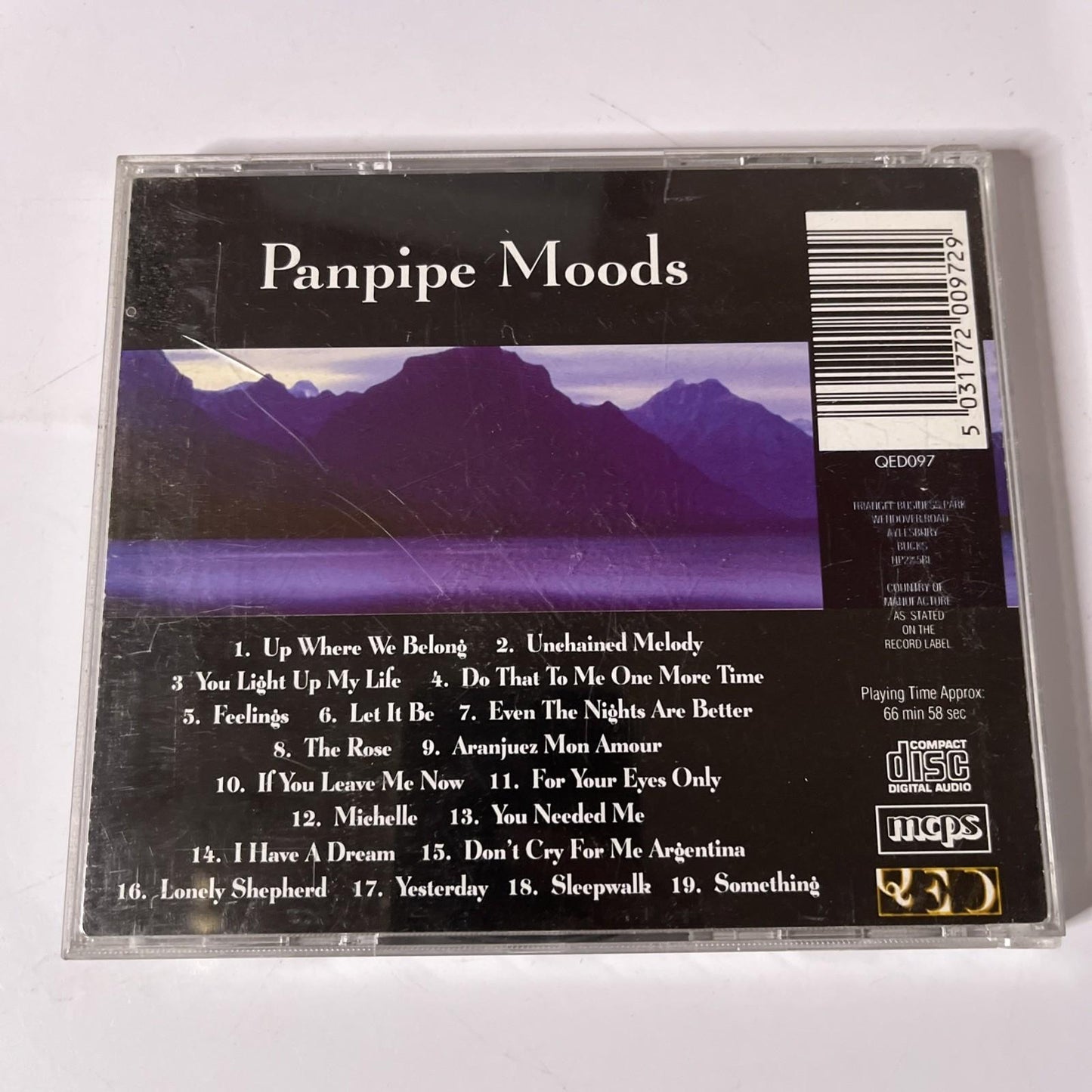 Various – Panpipe Moods (CD) Europe QED097