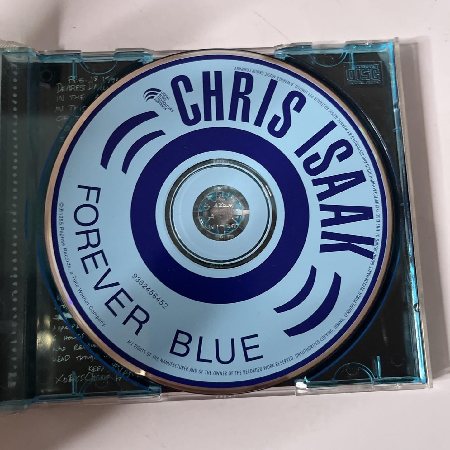 Chris Isaak – Forever Blue (CD, 1995) Australia 9362458452