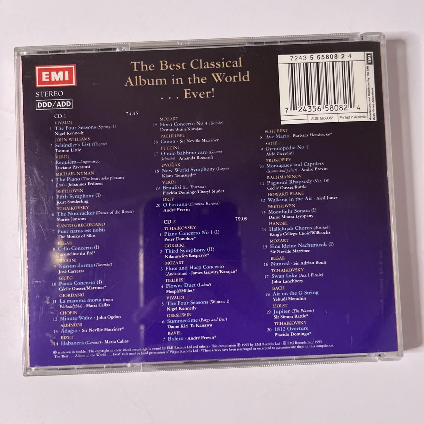 Various – The Best Classical Album In The World...Ever! (CD, 1995, 2-Disc)