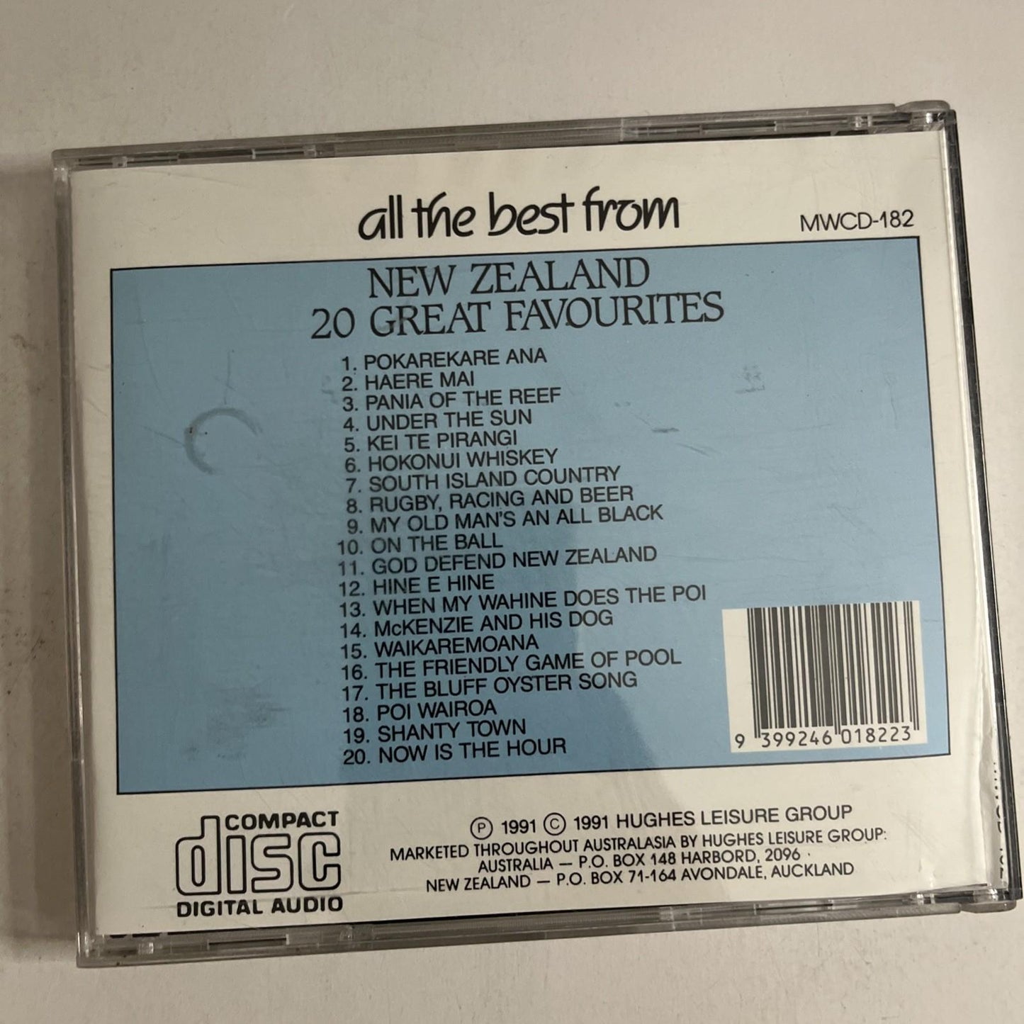 All The Best From New Zealand (CD, 1991) New Zealand MWCD-182