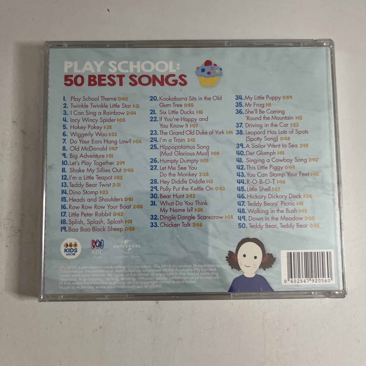 Play School – 50 Best Songs- 50 Years: 1966-2016 (CD, 2016) Australia 4792056
