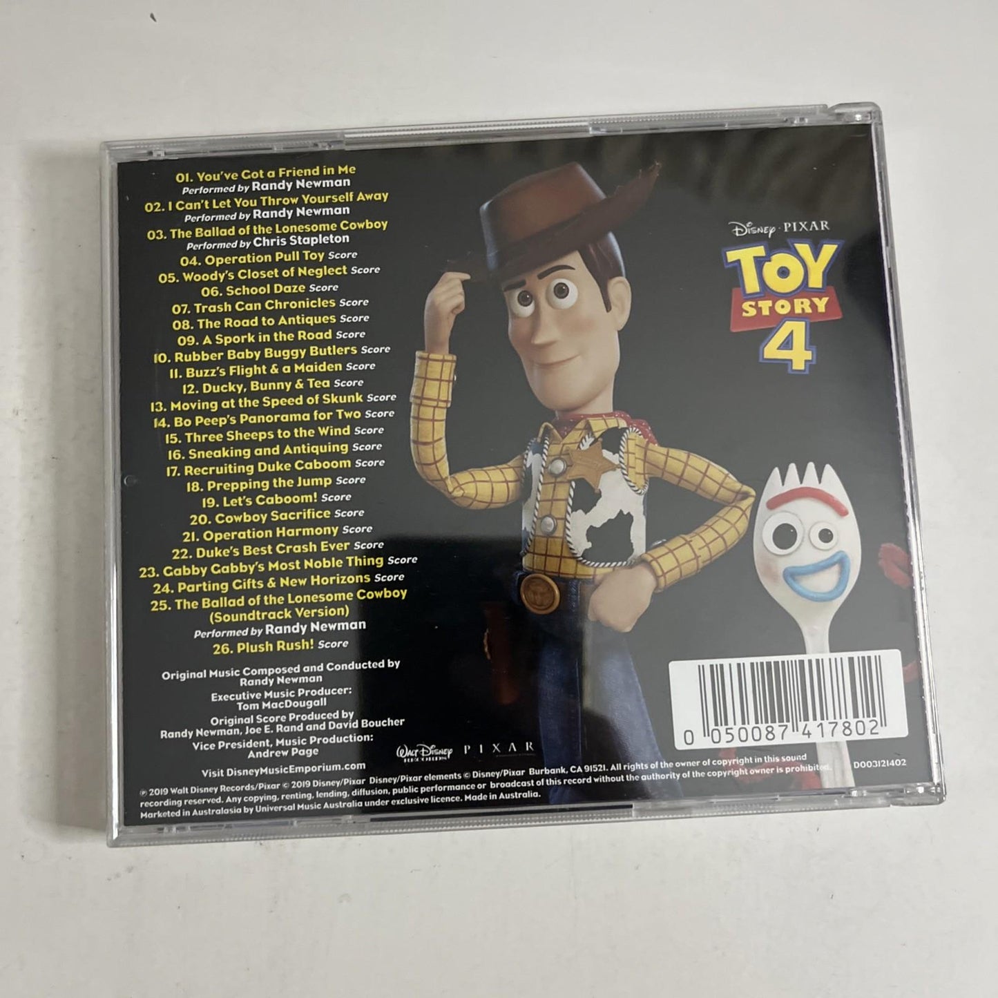 Randy Newman – Toy Story 4 (Original Motion Picture Soundtrack) (CD, 2019)