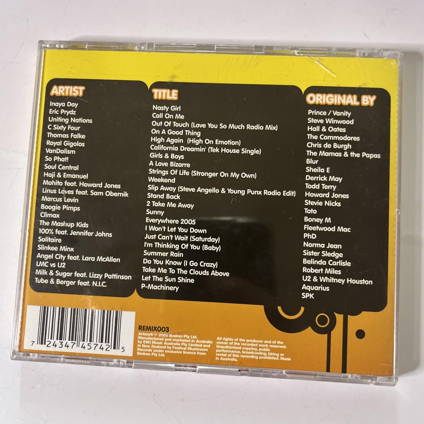 Various – Remix Heaven 2005 (CD, 2005) Australia & New Zealand REMIX003