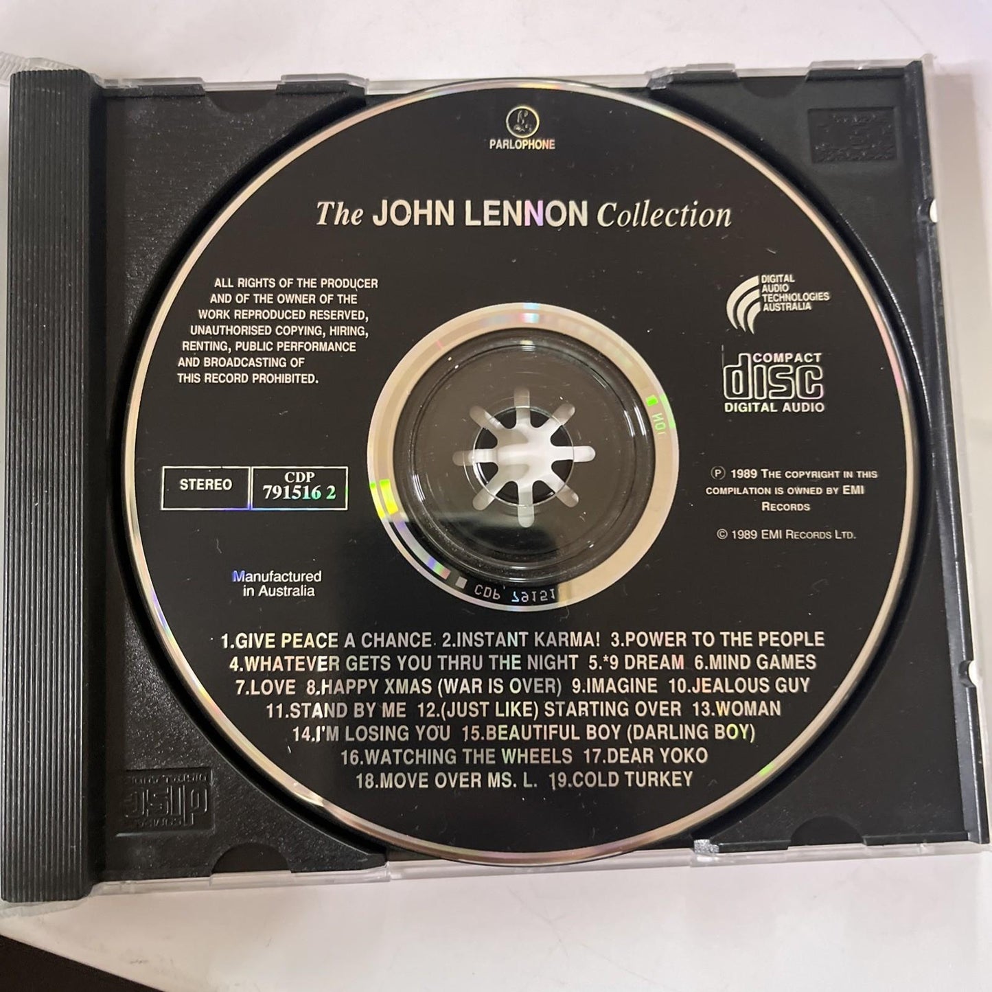 John Lennon – The John Lennon Collection (CD, 1989) Australia 7915162