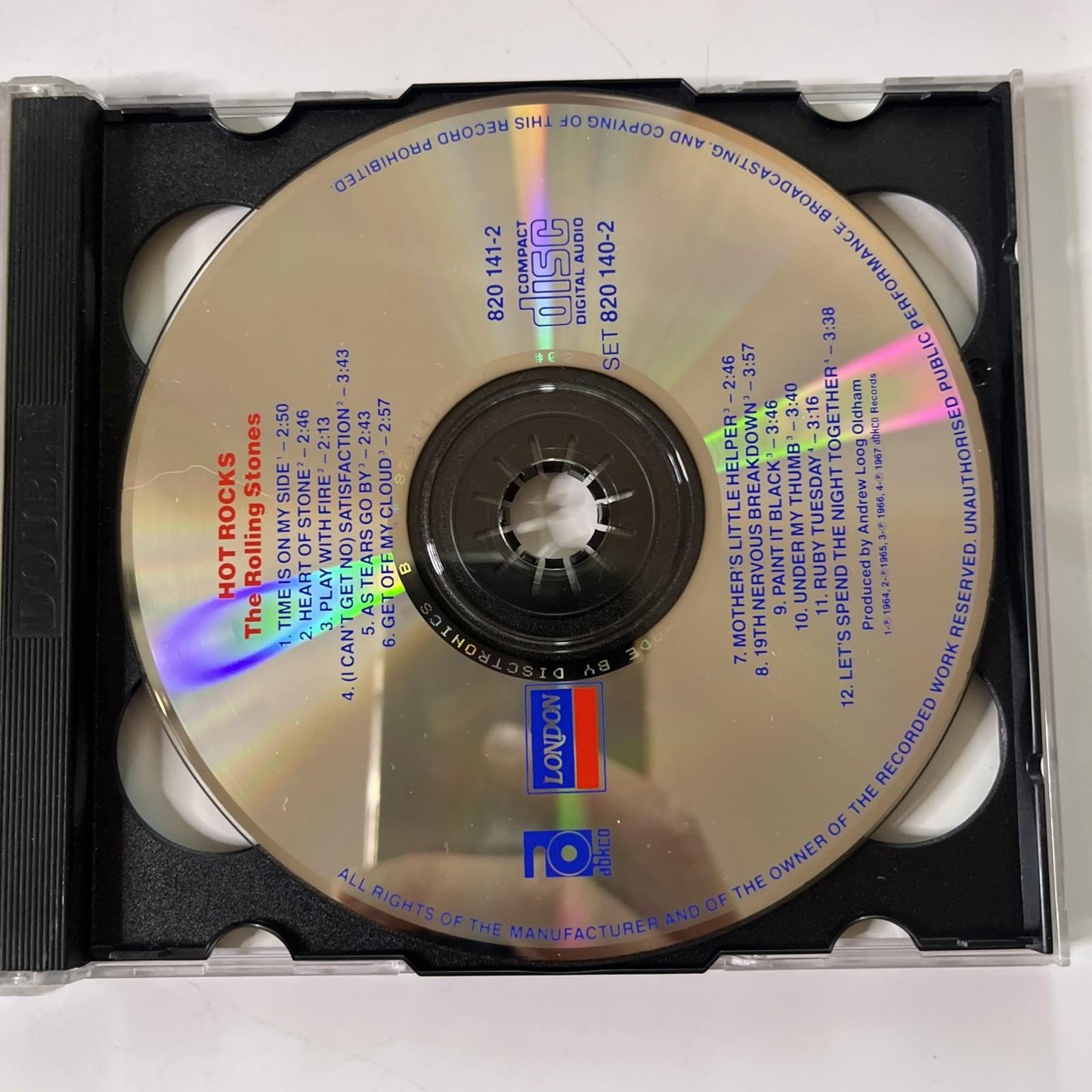 The Rolling Stones – Hot Rocks 1964-1971 (CD, 1990, 2-Disc) Australasia