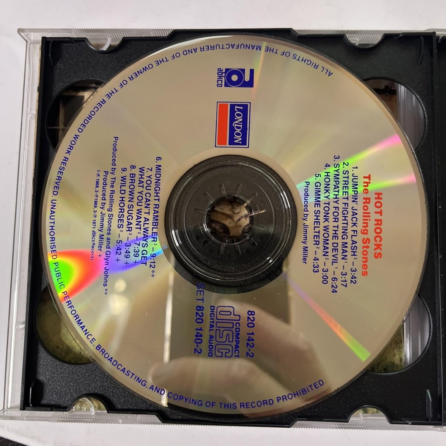 The Rolling Stones – Hot Rocks 1964-1971 (CD, 1990, 2-Disc) Australasia