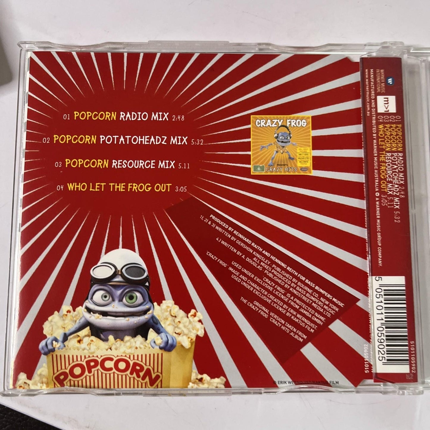 Crazy Frog – Popcorn (CD, 2005) Australia 5101105902