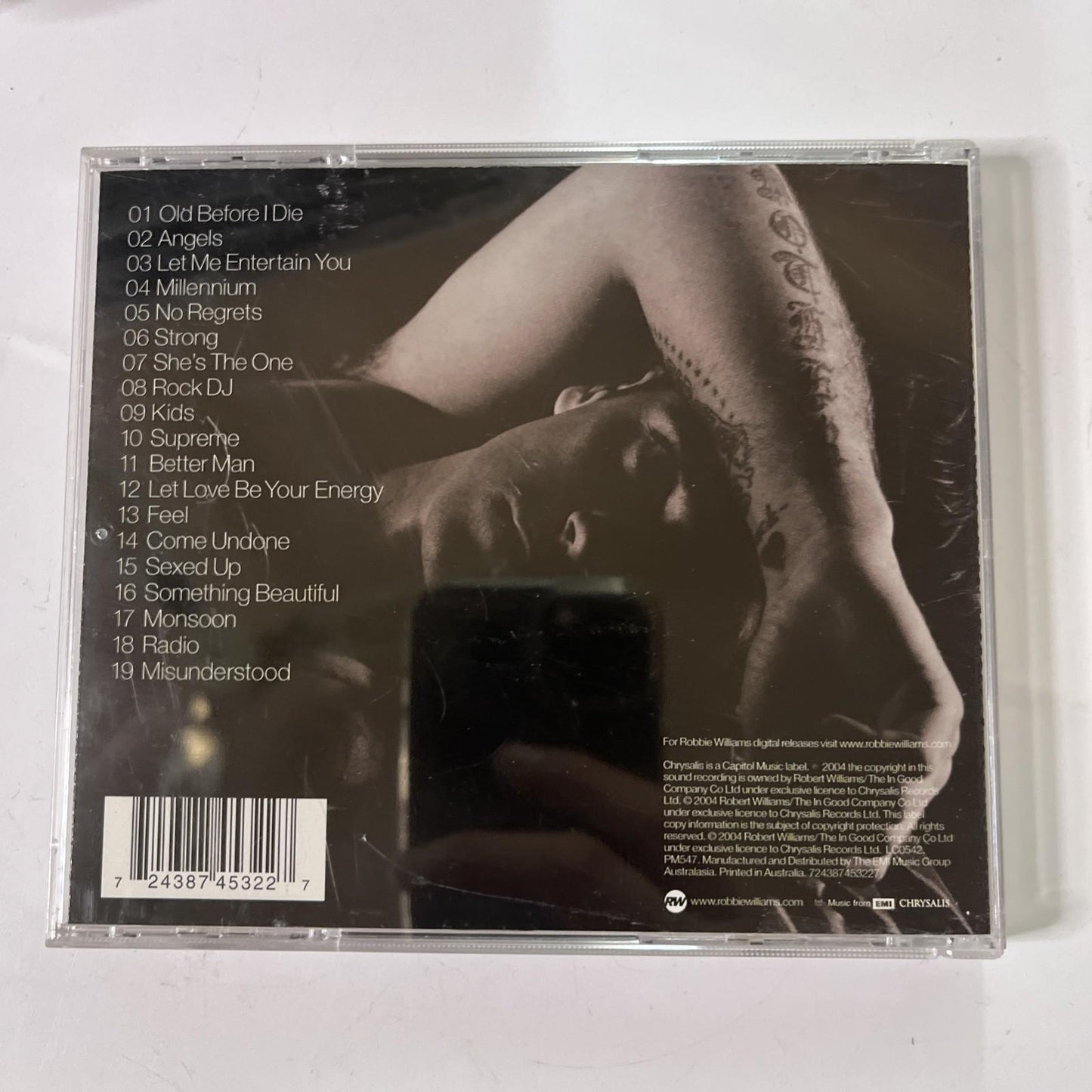 Robbie Williams – Greatest Hits (CD, 2004) Australia 724387453227