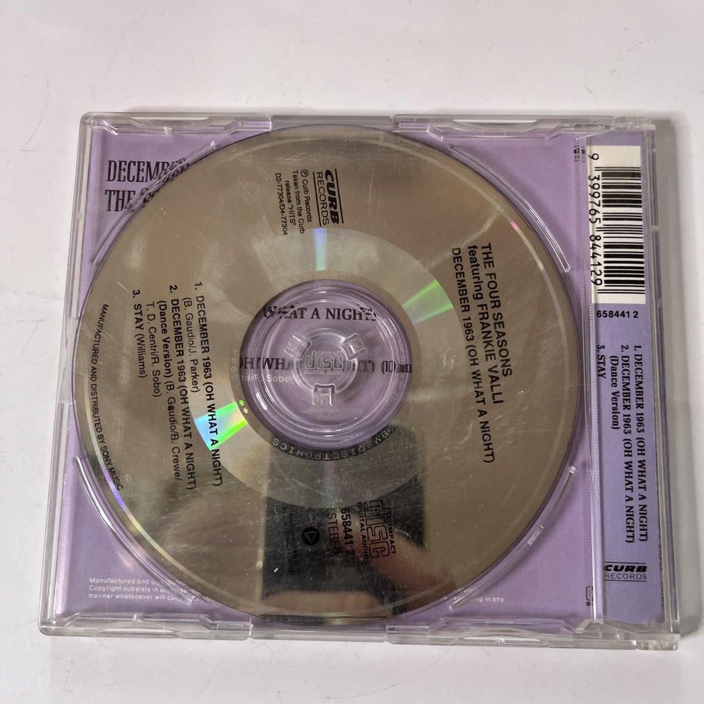 The Four Seasons, Frankie Valli – December 1963 (Oh What A Night) (CD, 1992)