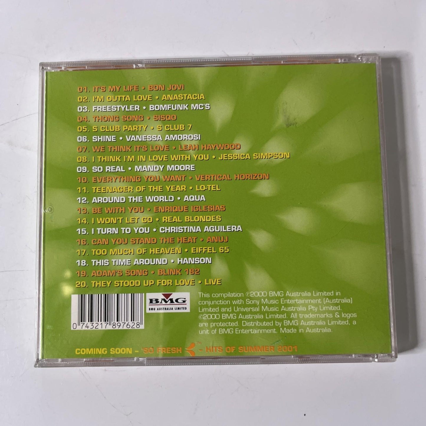 Various – So Fresh: The Hits Of Spring 2000 (CD, 2000) Australia 74321789762