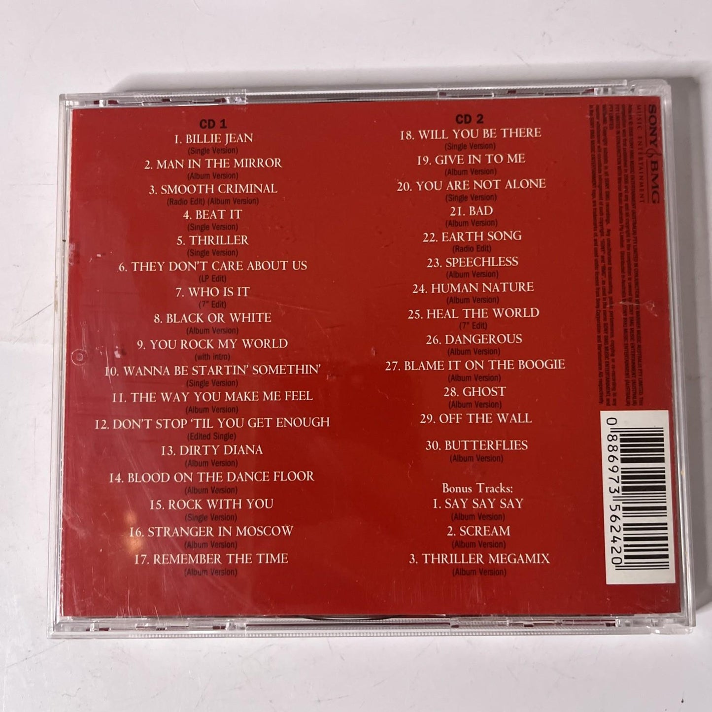 Michael Jackson – King Of Pop (The Australian Collection) (CD, 2008, 2-Disc)