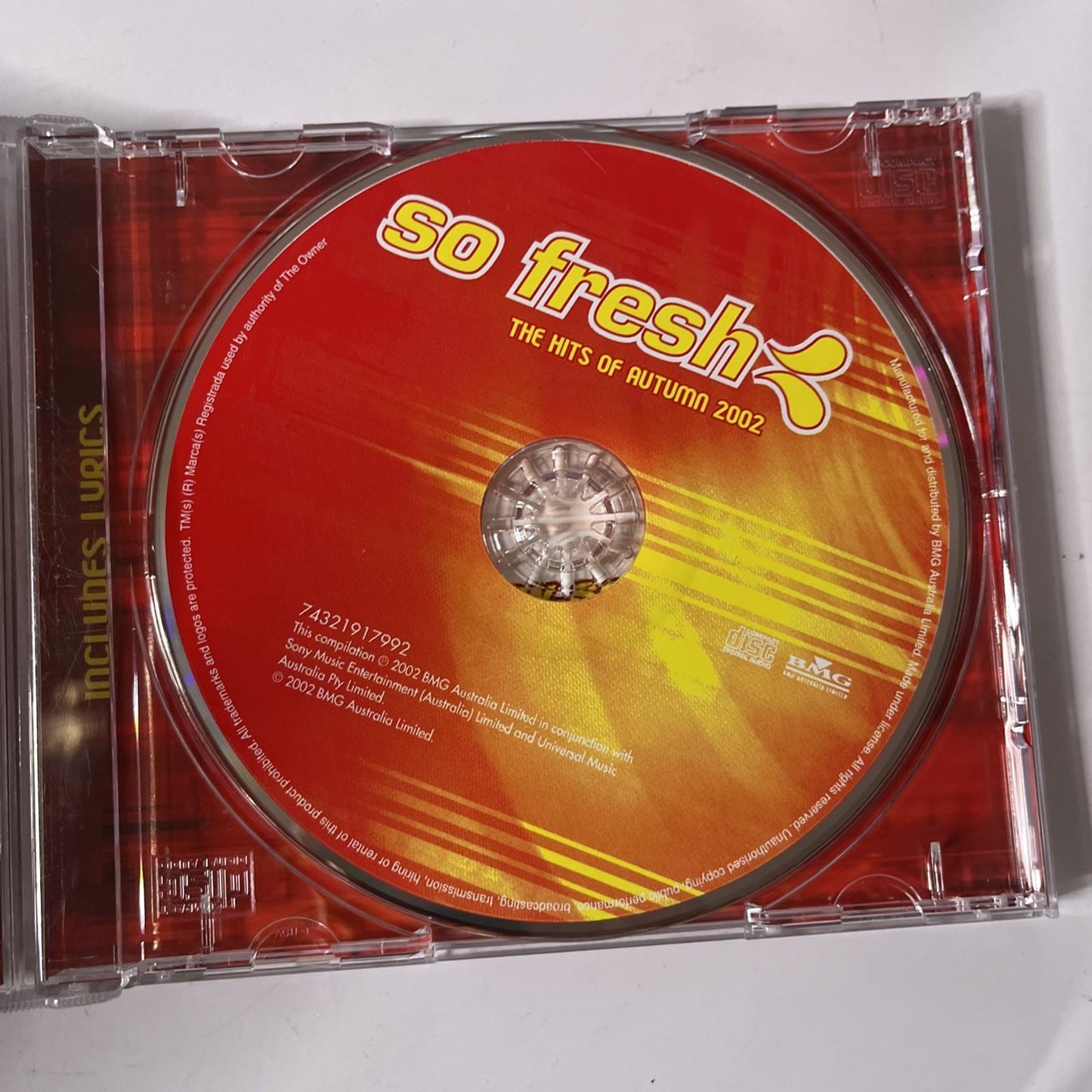 Various – So Fresh: The Hits Of Autumn 2002 (CD, 2002) Australia 74321917992
