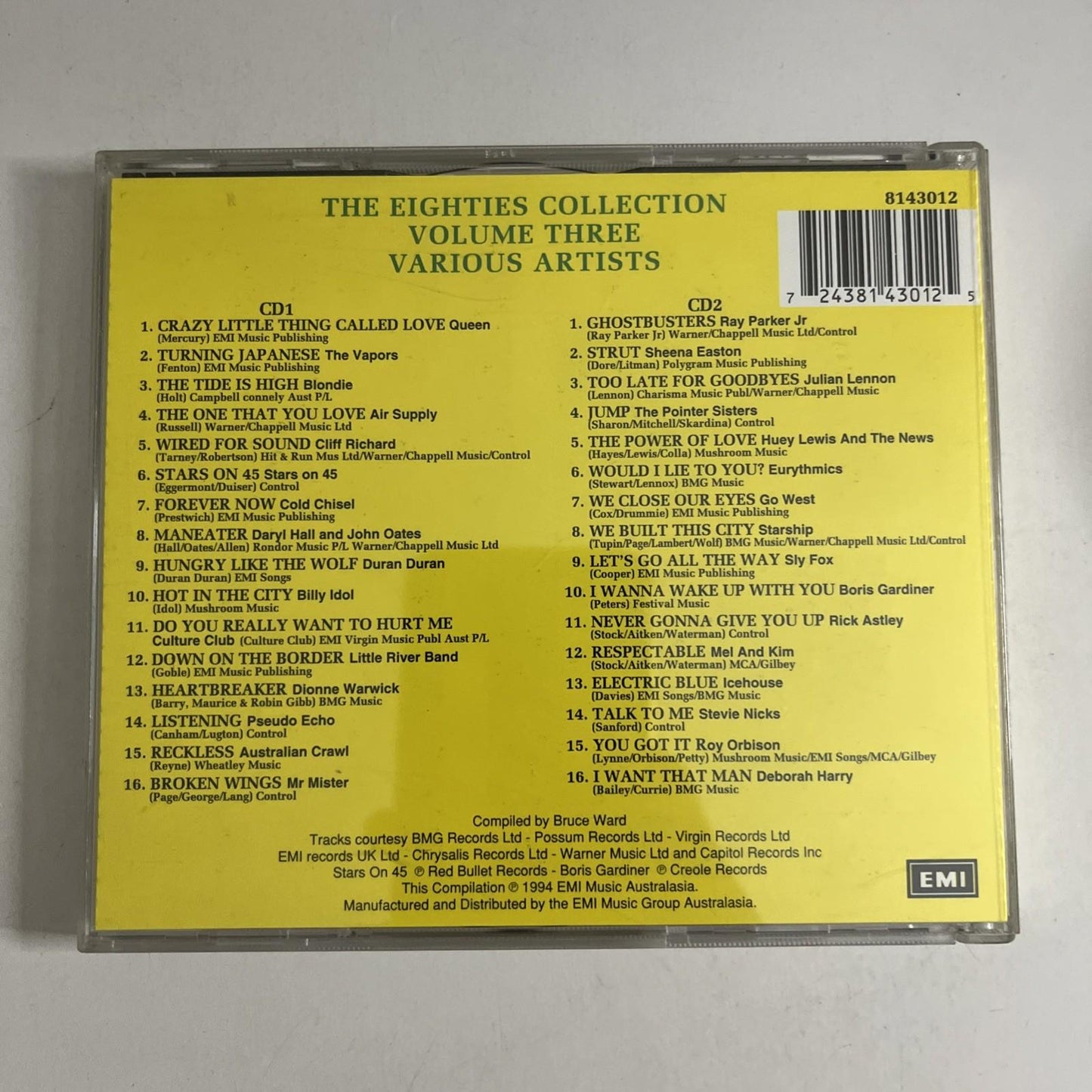 Various – The Eighties Collection Volume Three (CD, 1994, 2-Disc) Australia