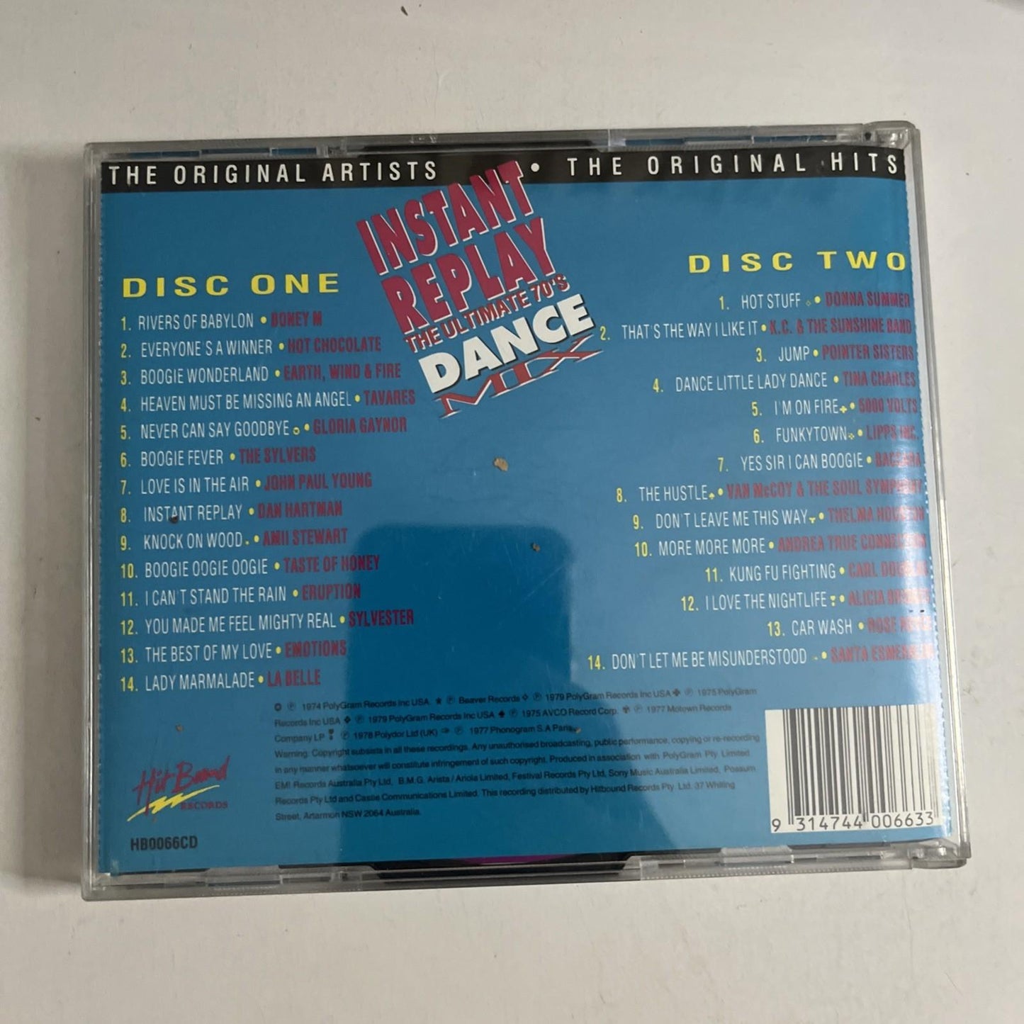 Instant Replay - The Ultimate 70's Dance Mix (CD, 2-Disc) Australia HB0066CD