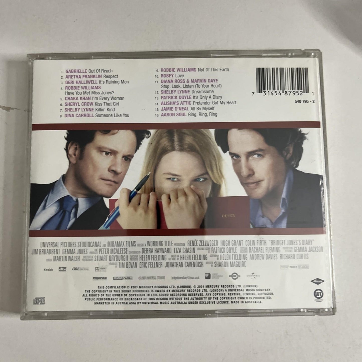 Bridget Jones's Diary (Music From The Motion Picture) (CD, 2001)