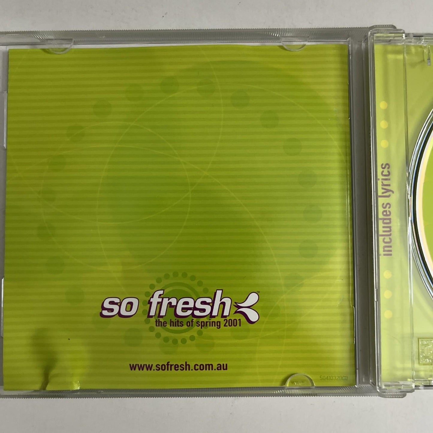 So Fresh: The Hits Of Spring 2001 (CD, 2001) Australia 5041032000