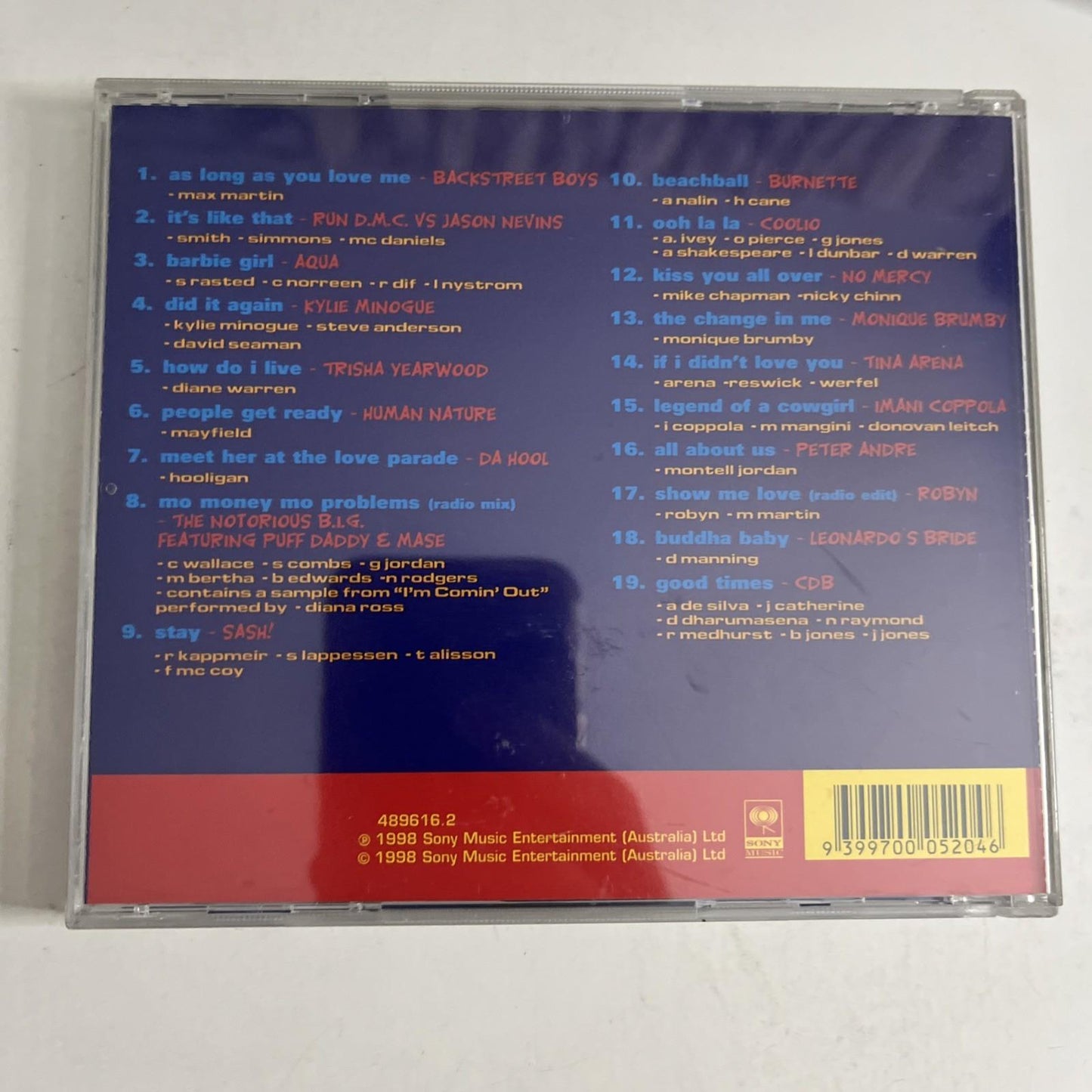 Various – Hit Machine 19 (CD, 1998) Album Australia 489616.2