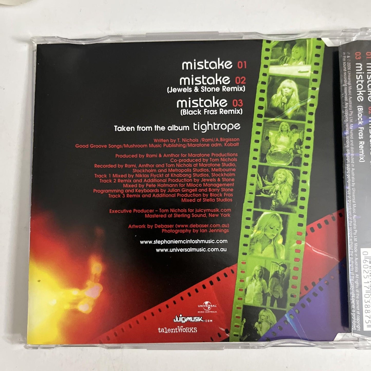 Stephanie Mcintosh – Mistake (CD, 2006) Australia + Poster 1703887