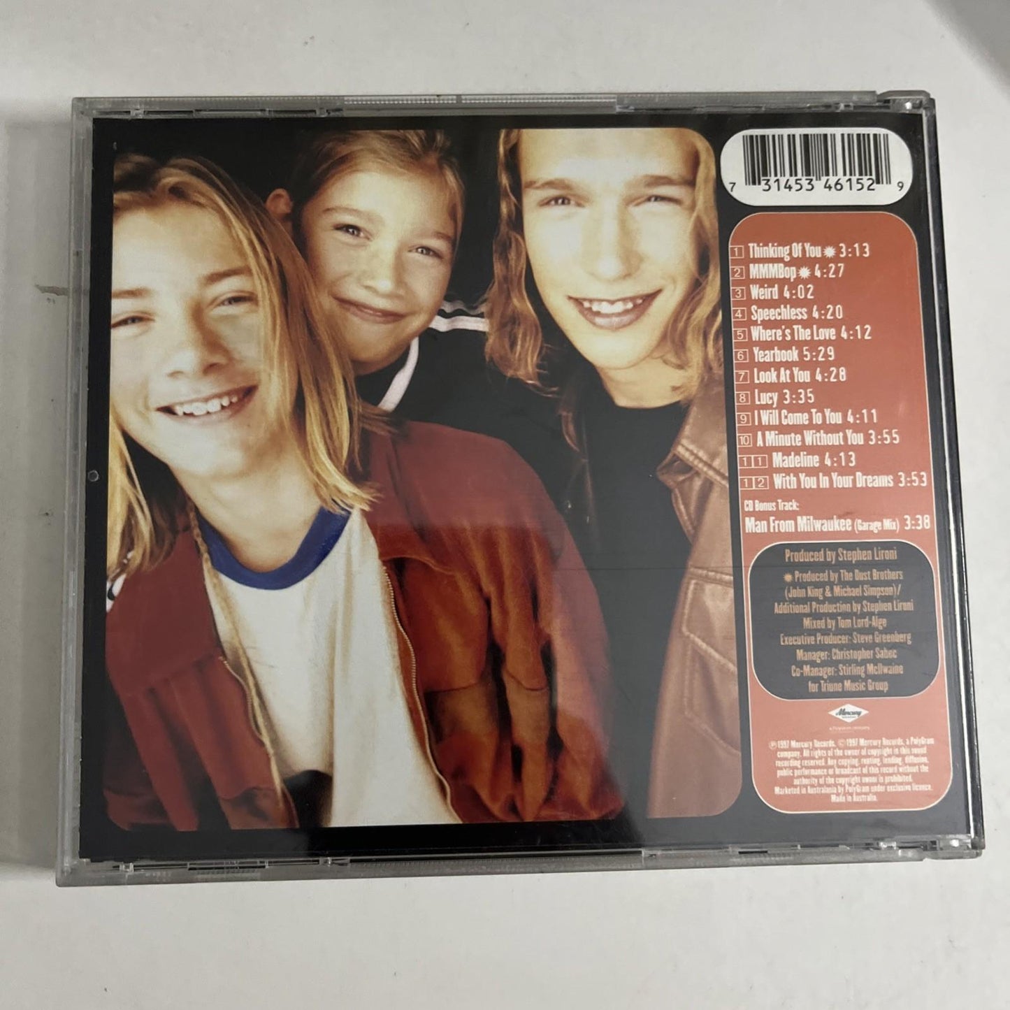 Hanson – Middle Of Nowhere (CD, 1997)  Australasia 534 615-2