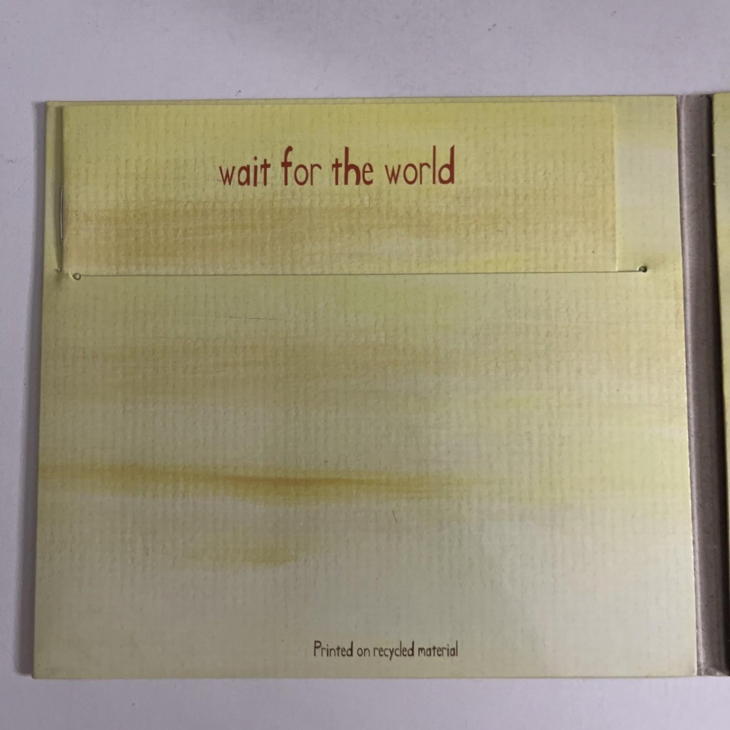 Rosie Burgess – Wait For The World (CD, 2008) Australia Digipak pscd010