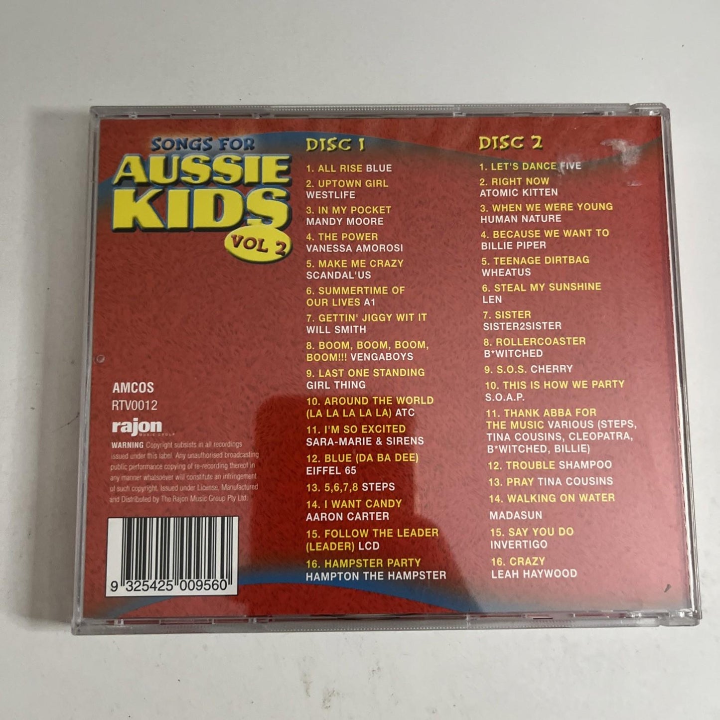 Various – Songs For Aussie Kids Vol. 2 (CD, 2002, 2-Disc) Australia RTV0012