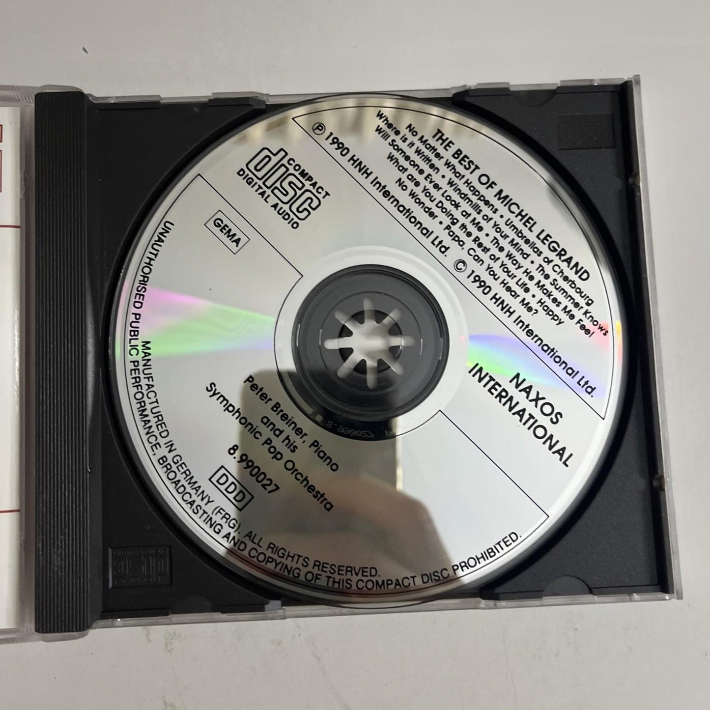 Peter Breiner – The Best Of Michel Legrand (CD, 1990) Germany 8.990027